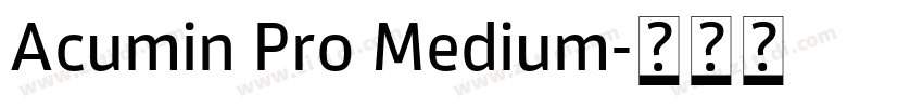 Acumin Pro Medium字体转换